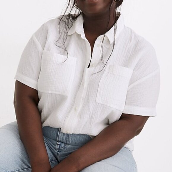 NEW Madewell lightspun beachside shirt - Picture 4 of 6